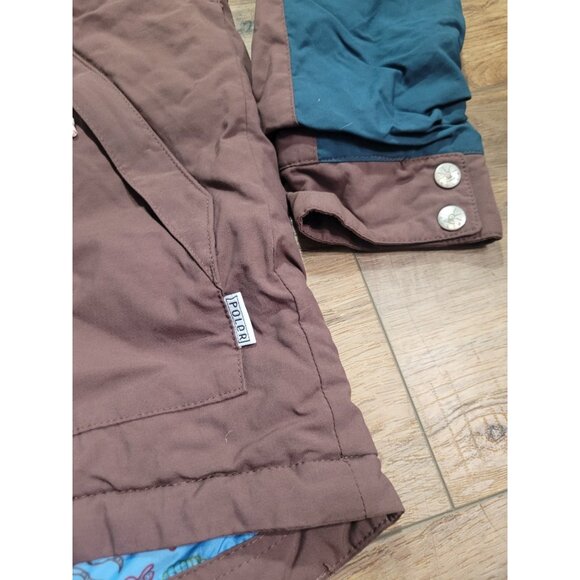 Poler Roamers & Seekers Men’s Jacket Small Blue Brown Hooded Camp Vibes Scout 2 - Picture 7 of 11